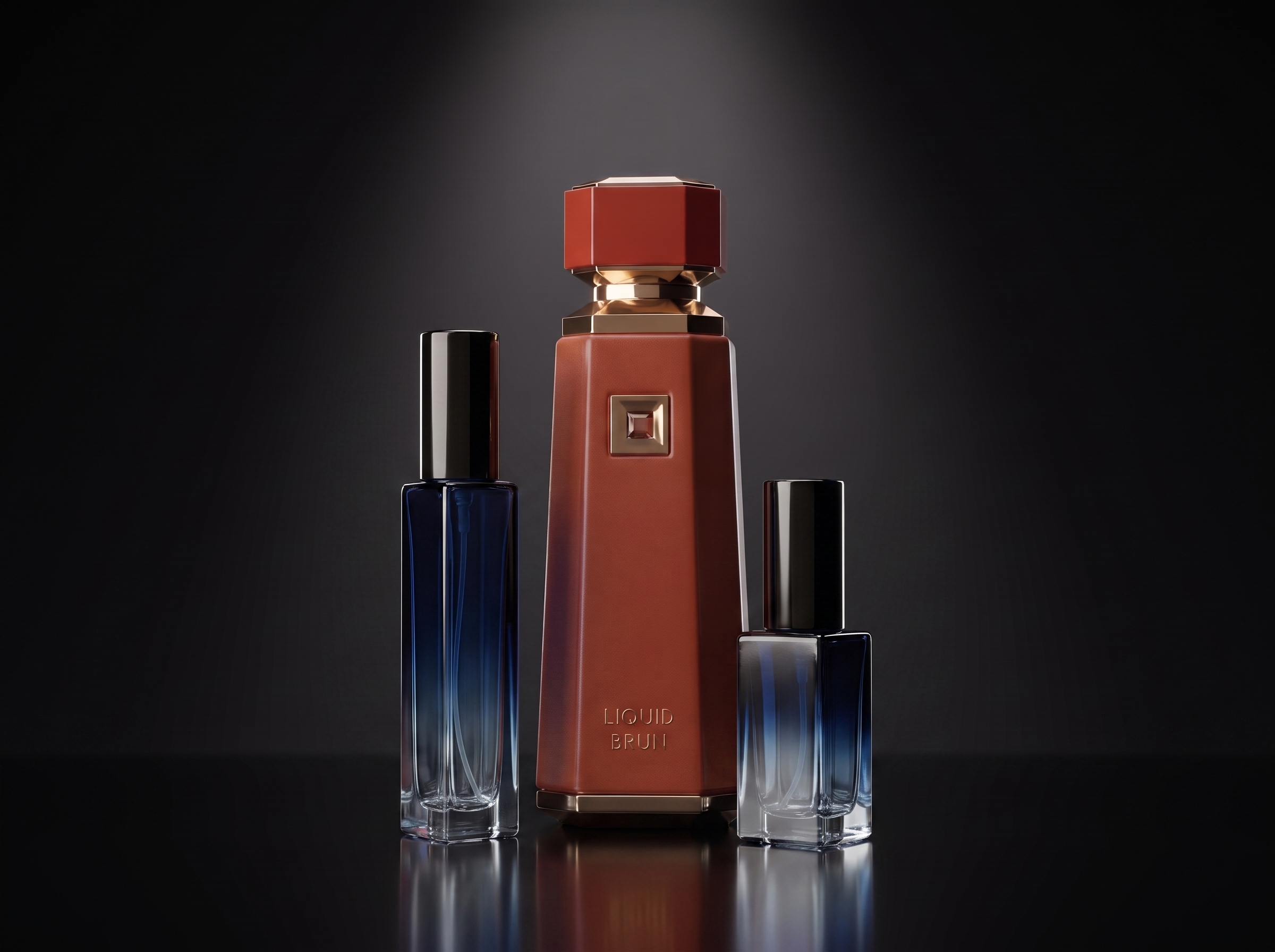 French Avenue Liquid Brun — frasco original junto a los decants de 5 y 10 ml, Parfaria Club